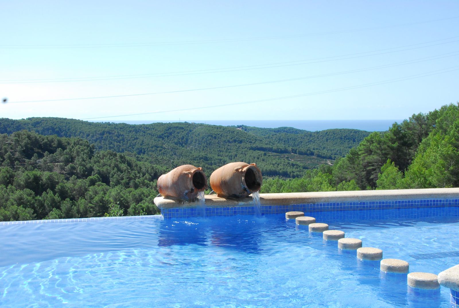 Infinity pool overlooking the valley